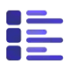 Images represent what TopicLake Insights creates for each rule: Topics